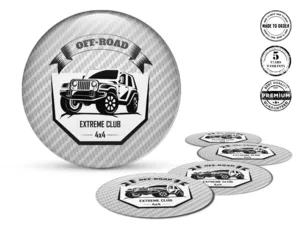 Wheel badges High Quality Luxury Vehicle Dome Stickers